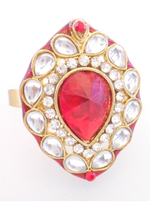 Kundan Finger Ring